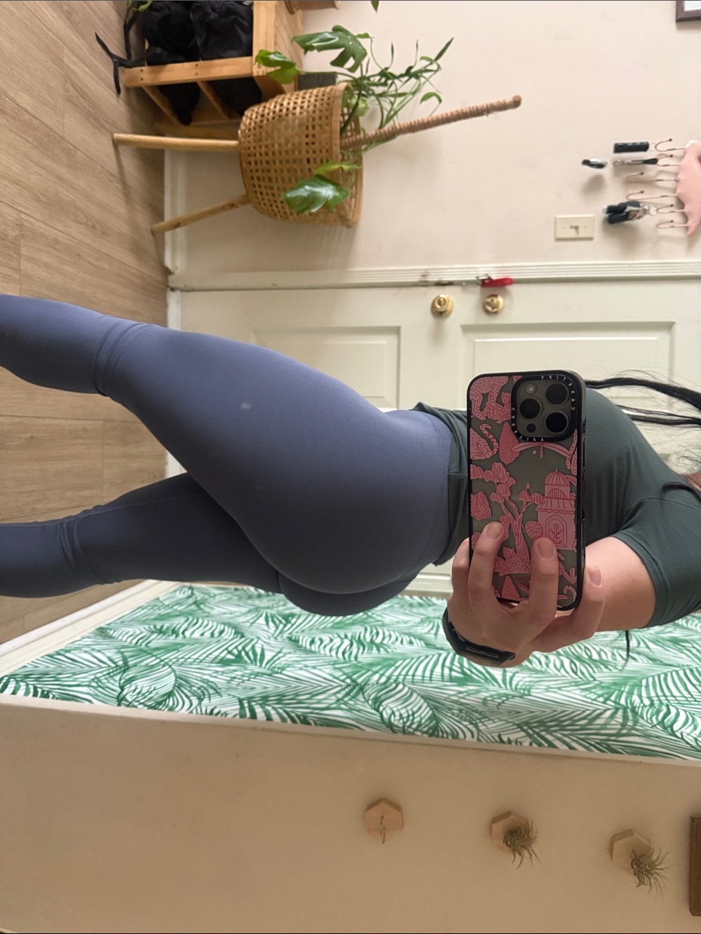 YoungLA High-Waist Leggings in Slate Blue-Gray